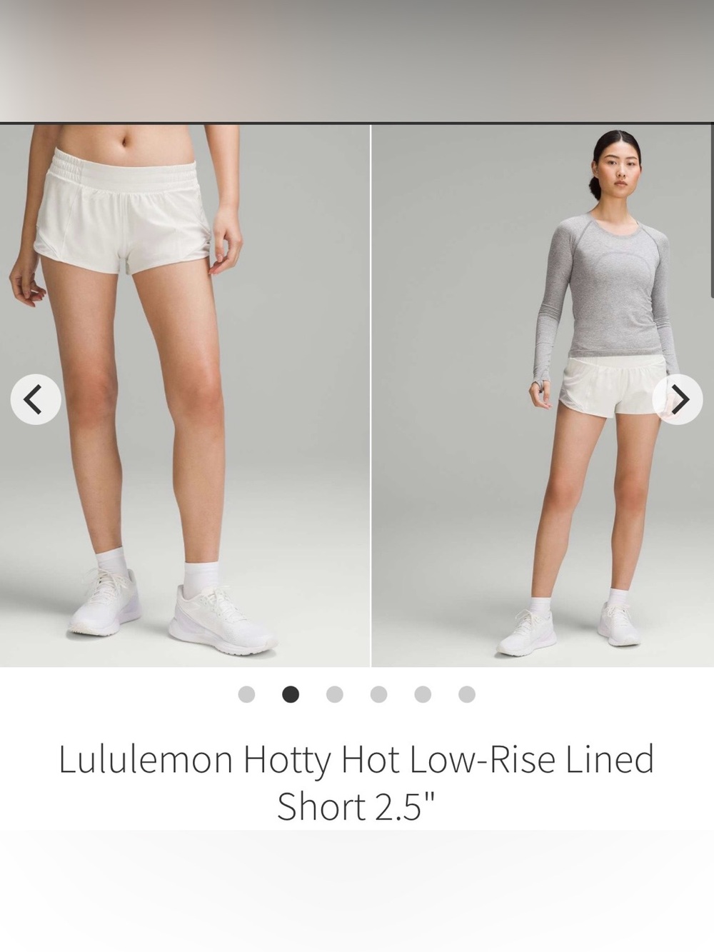 Lululemon Hotty Hot Low-Rise Lined Short 2.5"